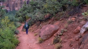 PICTURES/Emerald Pool Hike/t_Sharon Leaving Lower Falls.JPG